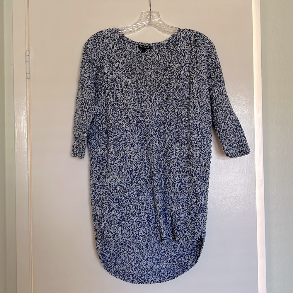 Express Marled Cable Knit Sweater